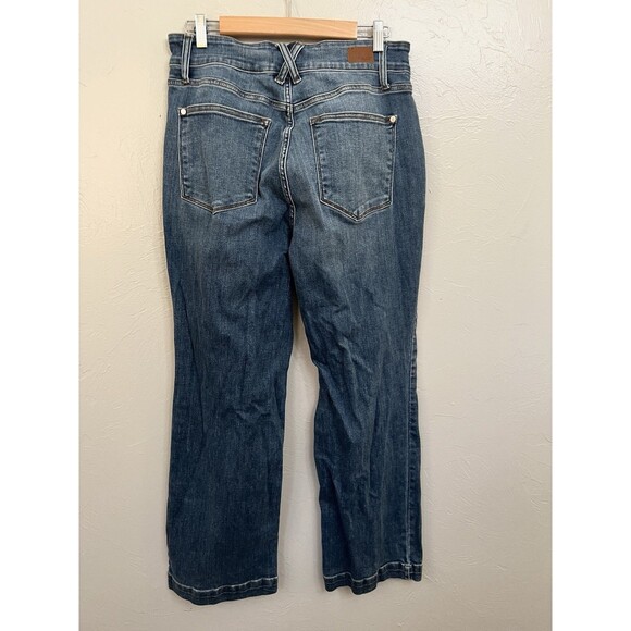 Judy Blue Any Time Any Place Wide Leg Jeans Light Wash Size 14 31 Stretch Boho - Picture 15 of 16